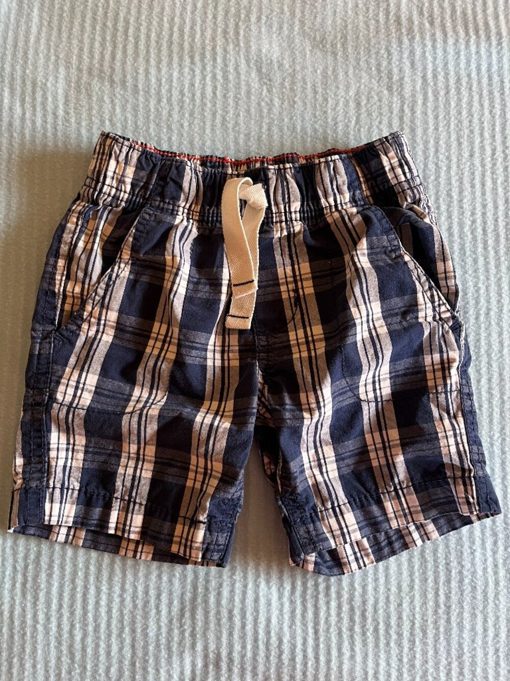 Carter's Blue/White Plaid Chino Shorts